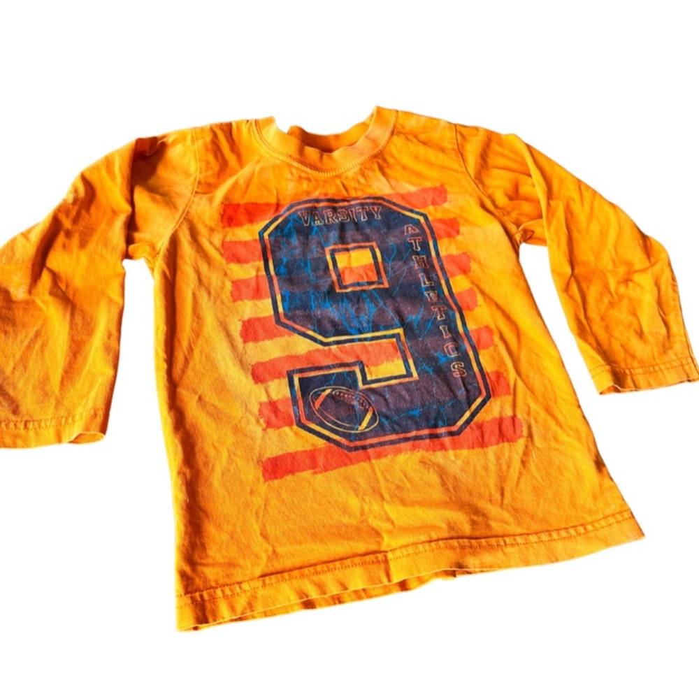 The Children’s Place Boys Orange #9 Long Sleeve Shirt 4T